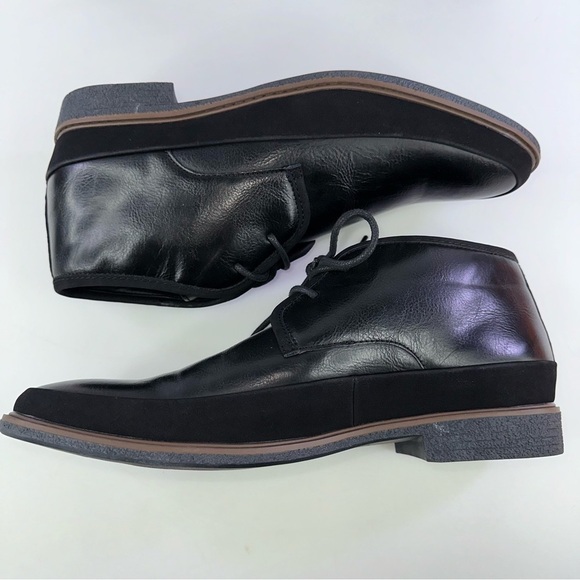 Alfani Men\'s Clyde Chukka Ankle Boots Leather Black 11M New main image 7